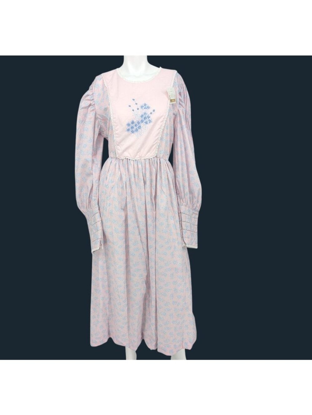 Dondolo Floral Prairie Maxi Dress Embroider Cottage Coquette Dainty Regency XXL